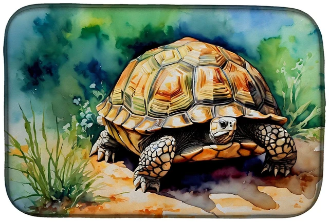 Main image of Turtles Tortoises Dish Drying Mat Absorbent Dish Drying Mat Pad for Kitchen Counter Dish Drainer Mat for Countertop, 14 x 21", M