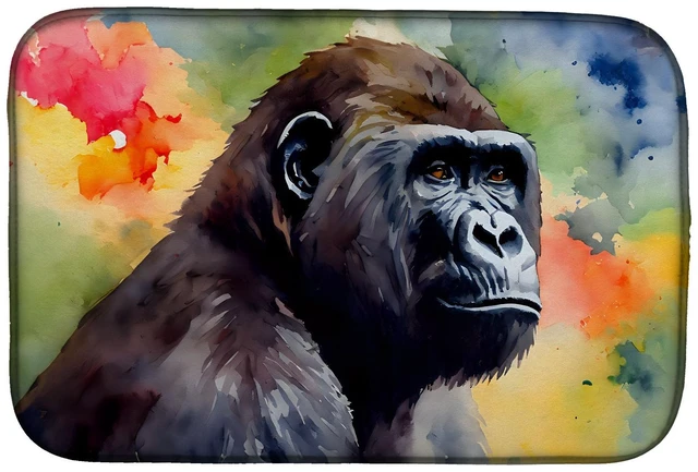 Main image of Gorilla Dish Drying Mat Absorbent Dish Drying Mat Pad for Kitchen Counter Dish Drainer Mat for Countertop, 14 x 21", Multicolor