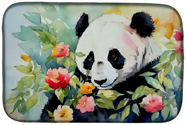 Main image of Panda Dish Drying Mat Absorbent Dish Drying Mat Pad for Kitchen Counter Dish Drainer Mat for Countertop, 14 x 21", Multicolor