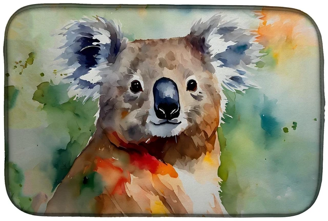 Main image of Koala Dish Drying Mat Absorbent Dish Drying Mat Pad for Kitchen Counter Dish Drainer Mat for Countertop, 14 x 21", Multicolor