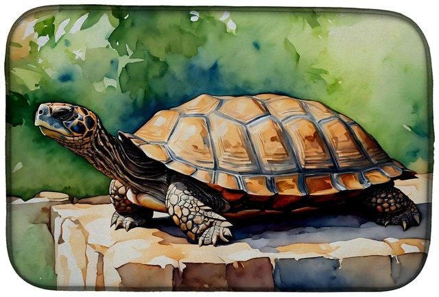 Main image of Turtles Tortoises Dish Drying Mat Absorbent Dish Drying Mat Pad for Kitchen Counter Dish Drainer Mat for Countertop, 14 x 21", M