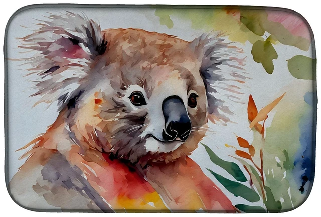 Main image of Koala Dish Drying Mat Absorbent Dish Drying Mat Pad for Kitchen Counter Dish Drainer Mat for Countertop, 14 x 21", Multicolor