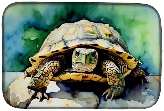 Main image of Turtles Tortoises Dish Drying Mat Absorbent Dish Drying Mat Pad for Kitchen Counter Dish Drainer Mat for Countertop, 14 x 21", M