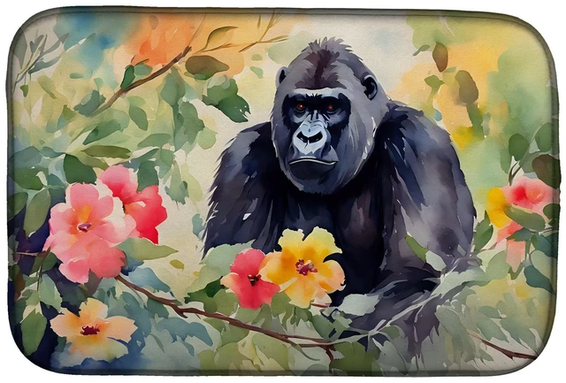 Main image of Gorilla Dish Drying Mat Absorbent Dish Drying Mat Pad for Kitchen Counter Dish Drainer Mat for Countertop, 14 x 21", Multicolor