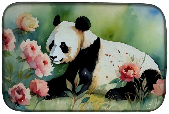 Main image of Panda Dish Drying Mat Absorbent Dish Drying Mat Pad for Kitchen Counter Dish Drainer Mat for Countertop, 14 x 21", Multicolor