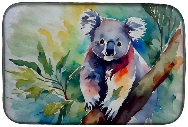Main image of Koala Dish Drying Mat Absorbent Dish Drying Mat Pad for Kitchen Counter Dish Drainer Mat for Countertop, 14 x 21", Multicolor