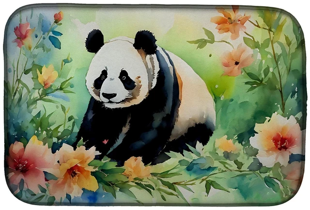 Main image of Panda Dish Drying Mat Absorbent Dish Drying Mat Pad for Kitchen Counter Dish Drainer Mat for Countertop, 14 x 21", Multicolor