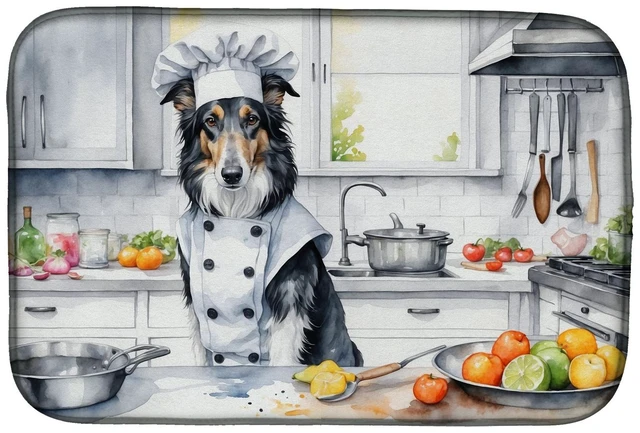 Main image of Borzoi The Chef Dish Drying Mat Absorbent Dish Drying Mat Pad for Kitchen Counter Dish Drainer Mat for Countertop, 14 x 21", Mul