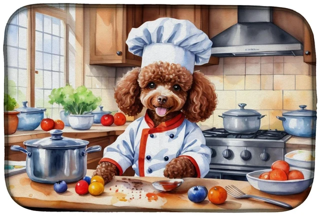 Main image of Chocolate Poodle The Chef Dish Drying Mat Absorbent Dish Drying Mat Pad for Kitchen Counter Dish Drainer Mat for Countertop, 14
