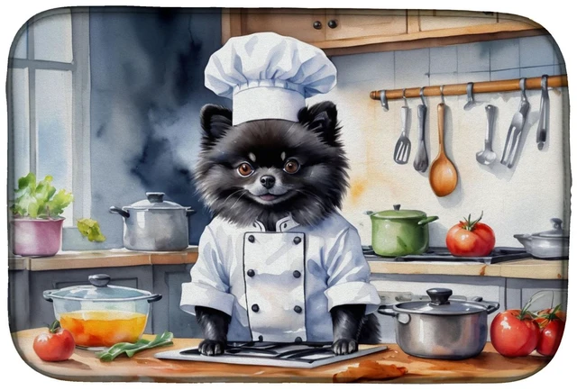 Main image of Pomeranian The Chef Dish Drying Mat Absorbent Dish Drying Mat Pad for Kitchen Counter Dish Drainer Mat for Countertop, 14 x 21",