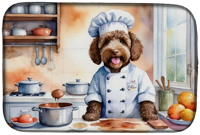 Main image of Labradoodle The Chef Dish Drying Mat Absorbent Dish Drying Mat Pad for Kitchen Counter Dish Drainer Mat for Countertop, 14 x 21"