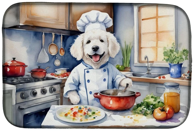 Main image of Kuvasz The Chef Dish Drying Mat Absorbent Dish Drying Mat Pad for Kitchen Counter Dish Drainer Mat for Countertop, 14 x 21", Mul