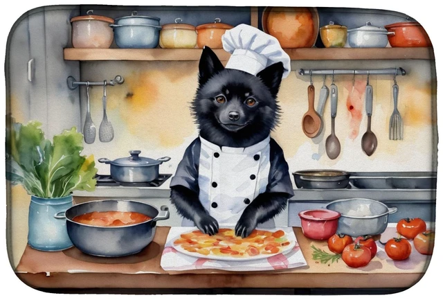 Main image of Schipperke The Chef Dish Drying Mat Absorbent Dish Drying Mat Pad for Kitchen Counter Dish Drainer Mat for Countertop, 14 x 21",