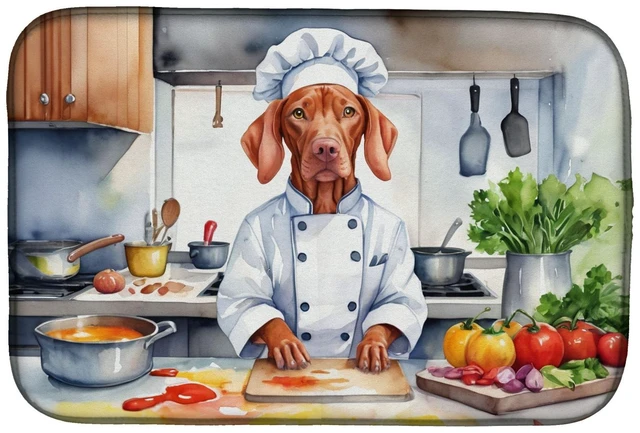 Main image of Vizsla The Chef Dish Drying Mat Absorbent Dish Drying Mat Pad for Kitchen Counter Dish Drainer Mat for Countertop, 14 x 21", Mul