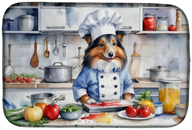 Main image of Sheltie The Chef Dish Drying Mat Absorbent Dish Drying Mat Pad for Kitchen Counter Dish Drainer Mat for Countertop, 14 x 21", Mu