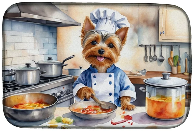 Main image of Silky Terrier The Chef Dish Drying Mat Absorbent Dish Drying Mat Pad for Kitchen Counter Dish Drainer Mat for Countertop, 14 x 2