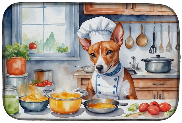Main image of Basenji The Chef Dish Drying Mat Absorbent Dish Drying Mat Pad for Kitchen Counter Dish Drainer Mat for Countertop, 14 x 21", Mu