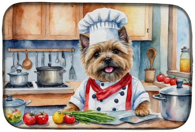 Main image of Cairn Terrier The Chef Dish Drying Mat Absorbent Dish Drying Mat Pad for Kitchen Counter Dish Drainer Mat for Countertop, 14 x 2