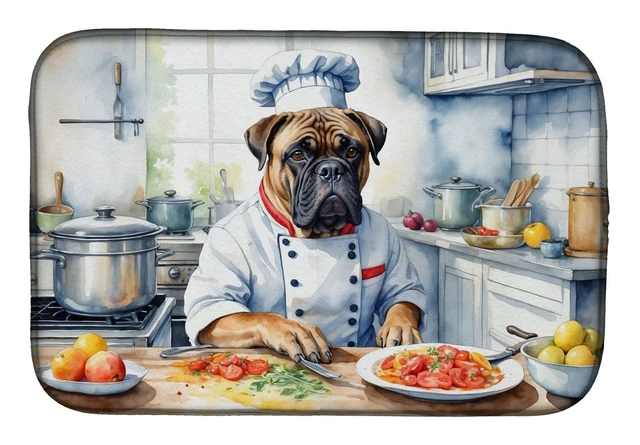 Main image of Bullmastiff The Chef Dish Drying Mat Absorbent Dish Drying Mat Pad for Kitchen Counter Dish Drainer Mat for Countertop, 14 x 21"