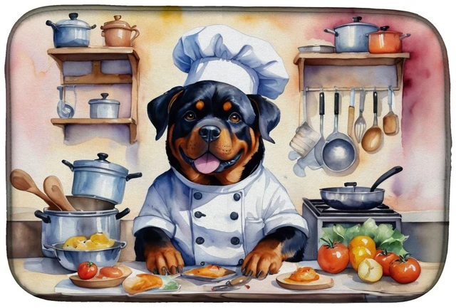 Main image of Rottweiler The Chef Dish Drying Mat Absorbent Dish Drying Mat Pad for Kitchen Counter Dish Drainer Mat for Countertop, 14 x 21",