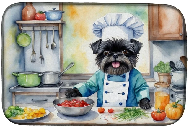 Main image of Affenpinscher The Chef Dish Drying Mat Absorbent Dish Drying Mat Pad for Kitchen Counter Dish Drainer Mat for Countertop, 14 x 2