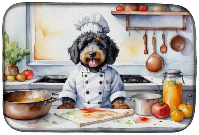 Main image of Bernedoodle The Chef Dish Drying Mat Absorbent Dish Drying Mat Pad for Kitchen Counter Dish Drainer Mat for Countertop, 14 x 21"