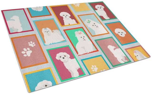 Main image of NEW Lots of Maltese Glass Cutting Board Decorative Tempered Glass Kitchen Cutting and Serving Board Large Size Chopping Board