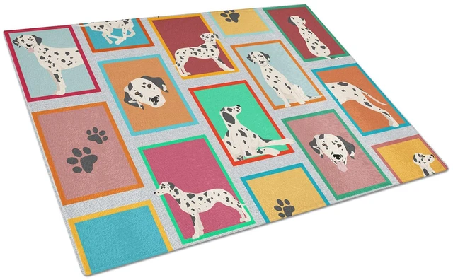 Main image of NEW Lots of Dalmatian Glass Cutting Board Decorative Tempered Glass Kitchen Cutting and Serving Board Large Size Chopping Board