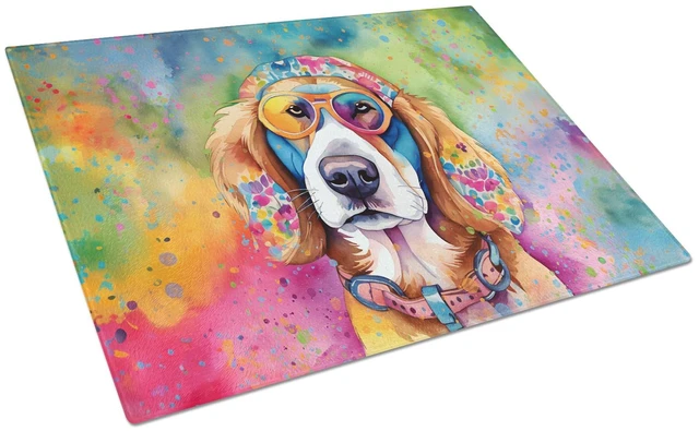 Main image of NEW Hippie Dawg Glass Cutting Board Decorative Tempered Glass Kitchen Cutting and Serving Board Large Size Chopping Board