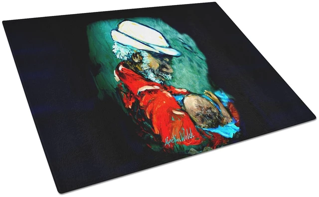 Main image of Grand Pappy and Baby Glass Cutting Board Decorative Tempered Glass Kitchen Cutting and Serving Board Large Size Chopping Board