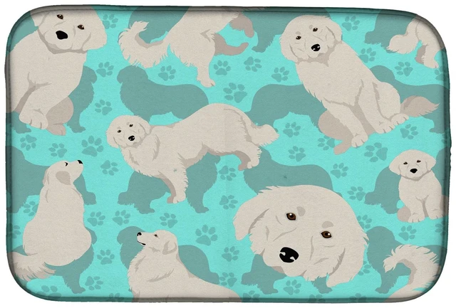 Main image of Great Pyrenees Dish Drying Mat Absorbent Dish Drying Mat Pad for Kitchen Counter Dish Drainer Mat for Countertop, 14 x 21", Mult