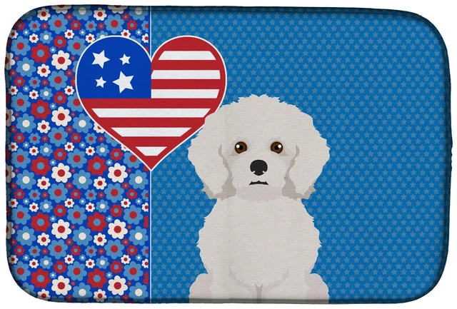 Main image of Bichon Frise USA American Dish Drying Mat Absorbent Dish Drying Mat Pad for Kitchen Counter Dish Drainer Mat for Countertop, 14