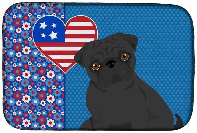 Main image of Black Pug USA American Dish Drying Mat Absorbent Dish Drying Mat Pad for Kitchen Counter Dish Drainer Mat for Countertop, 14 x 2