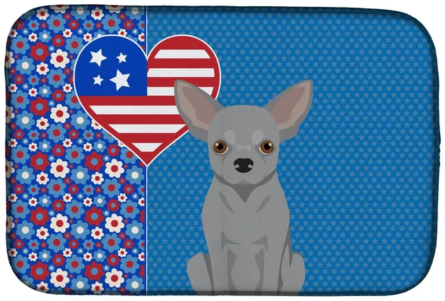 Main image of Silver Chihuahua USA American Dish Drying Mat Absorbent Dish Drying Mat Pad for Kitchen Counter Dish Drainer Mat for Countertop,