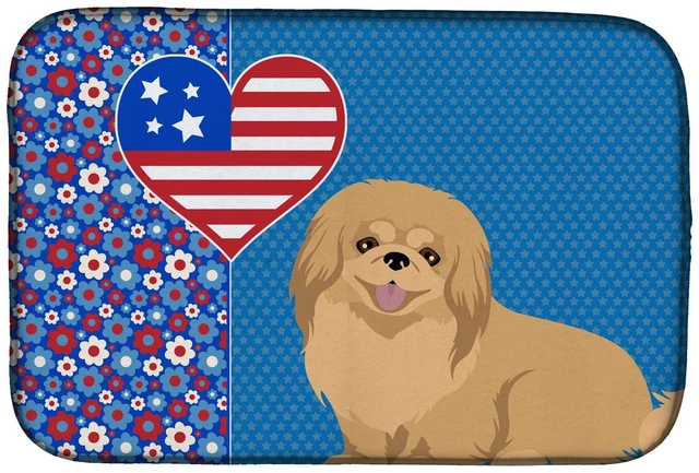 Main image of Gold Pekingese USA American Dish Drying Mat Absorbent Dish Drying Mat Pad for Kitchen Counter Dish Drainer Mat for Countertop, 1
