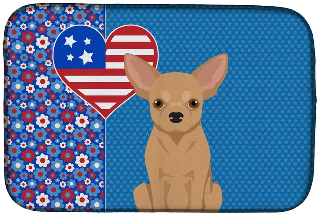 Main image of Gold Chihuahua USA American Dish Drying Mat Absorbent Dish Drying Mat Pad for Kitchen Counter Dish Drainer Mat for Countertop, 1