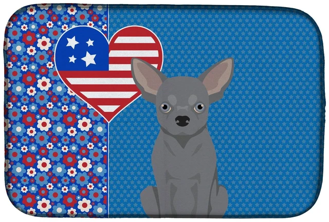 Main image of Blue Chihuahua USA American Dish Drying Mat Absorbent Dish Drying Mat Pad for Kitchen Counter Dish Drainer Mat for Countertop, 1