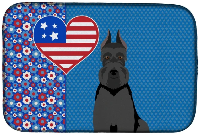 Main image of Black Schnauzer USA American Dish Drying Mat Absorbent Dish Drying Mat Pad for Kitchen Counter Dish Drainer Mat for Countertop,