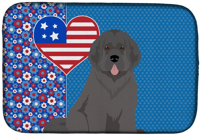 Main image of Grey Newfoundland USA American Dish Drying Mat Absorbent Dish Drying Mat Pad for Kitchen Counter Dish Drainer Mat for Countertop