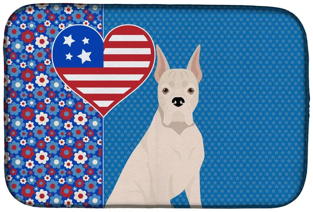Main image of White Boxer USA American Dish Drying Mat Absorbent Dish Drying Mat Pad for Kitchen Counter Dish Drainer Mat for Countertop, 14 x