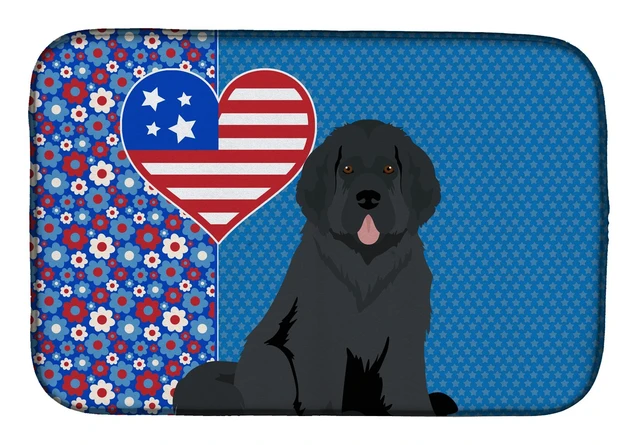 Main image of Black Newfoundland USA American Dish Drying Mat Absorbent Dish Drying Mat Pad for Kitchen Counter Dish Drainer Mat for Counterto