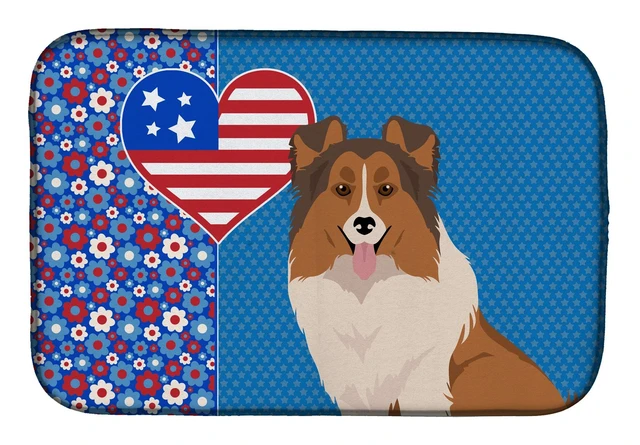 Main image of Sable Sheltie USA American Dish Drying Mat Absorbent Dish Drying Mat Pad for Kitchen Counter Dish Drainer Mat for Countertop, 14