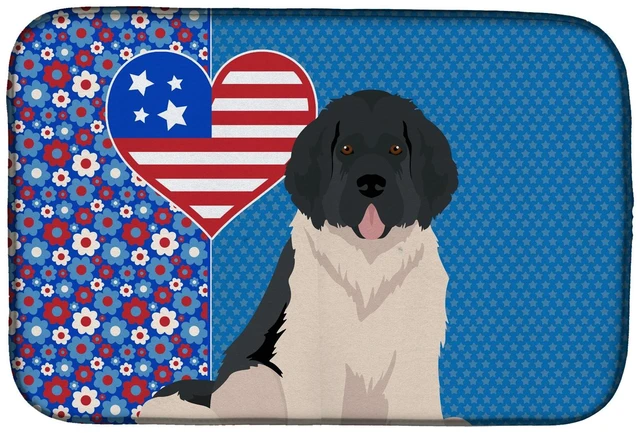 Main image of Landseer Newfoundland USA American Dish Drying Mat Absorbent Dish Drying Mat Pad for Kitchen Counter Dish Drainer Mat for Counte