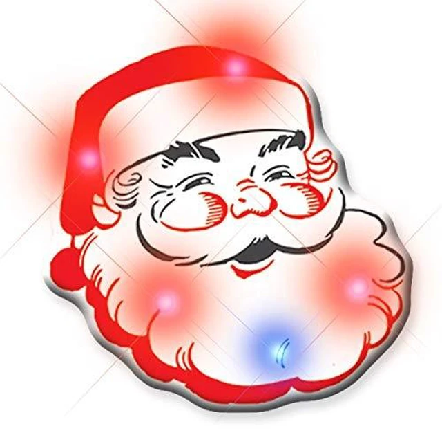 Main image of blinkee Santa Claus Flashing Body Light Lapel Pins
