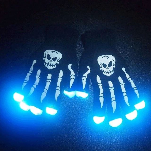 Main image of Glowing Skeleton Hands LED Gloves