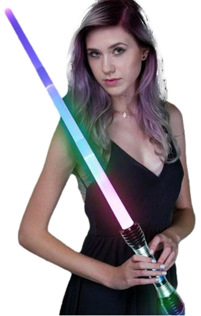 Main image of 32 Inch Multicolor Expandable Light Saber Sword