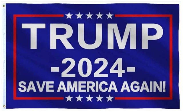 Main image of 2024 Donald Trump Save America Again Fade Resistant 3x5 Indoor Outdoor Flag Thick Fabric Waterproof