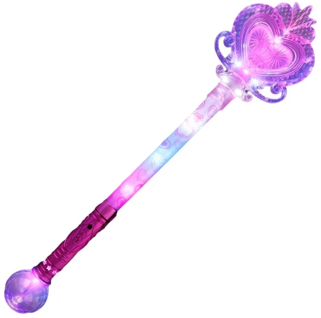 Main image of Light Up Huge Heart Prism Scepter Wand
