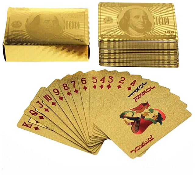 Main image of blinkee 24 Karat Gold Foil Playing Cards