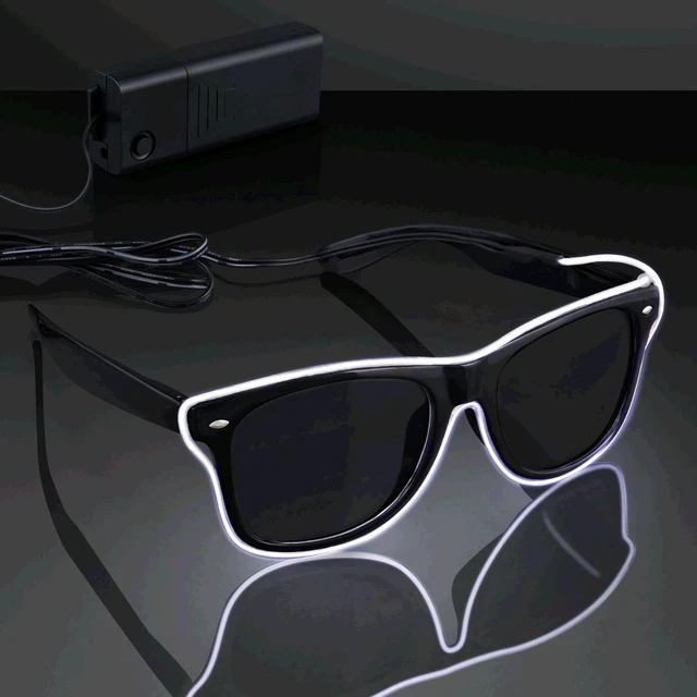 Alt view image 2 of 2 - blinkee Electro Luminescent Banray Sunglasses White by